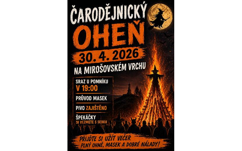 Aktuality - ČARODĚJNICKÝ OHEŇ